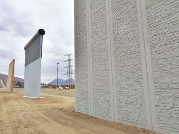 Los prototipos del muro fueron construidos en San Diego.