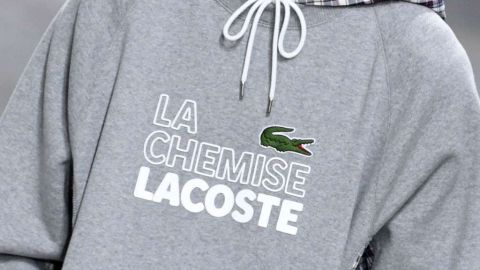 Por unas semanas, Lacoste no lucirá a su tradicional cocodrilo.