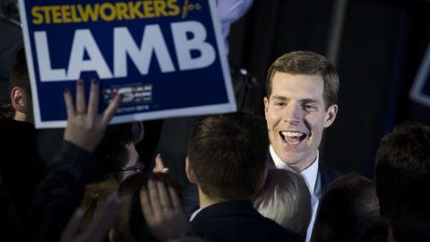 Conor Lamb ganó la elección especial de este martes.