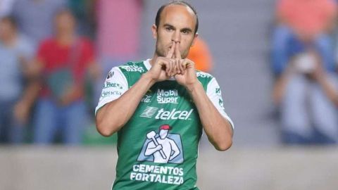 Landon Donovan anotó su primer gol en el futbol mexicaano en el partido de cuartos de final de la Copa MX entre León y Atletico Zacatepec. (Foto: Imago7/Marcos Domínguez)