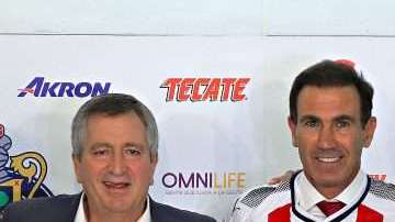 Francisco Gabriel de Anda, durante su presentación como director deportivo de Chivas, celebrado en el estadio Akron. (Foto: Imago7/Jorge Barajas)