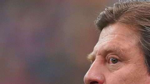 Miguel Herrera, director técnico del América, durante el partido ante los Diablos Rojos del Toluca. (Foto: Imago7/Marcos Domínguez)