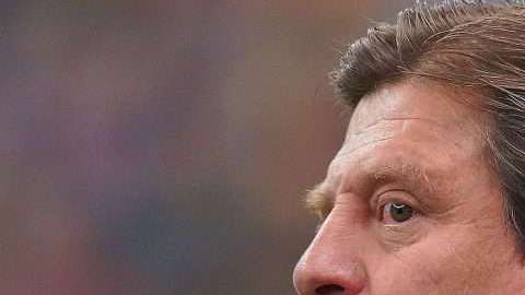 Miguel Herrera, director técnico del América, durante el partido ante los Diablos Rojos del Toluca. (Foto: Imago7/Marcos Domínguez)