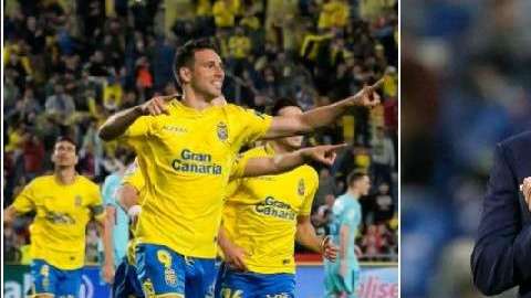 Paco Jémez le hizo un gran partido con Las Palmas al Barcelona.