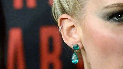 Jennifer Lawrence en la presentación de Red Sparrow.