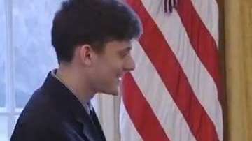 Kyle Kashuv tuvo una visita especial a la Casa Blanca.
