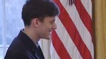 Kyle Kashuv tuvo una visita especial a la Casa Blanca.