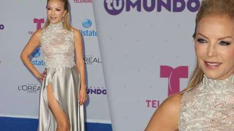 Laura Flores está radiante.