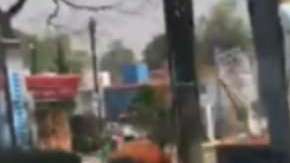 Devoto sufre accidente cuando lleva a cuesta imagen de San Judas Tadeo.