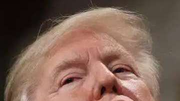 Donald Trump y Xavier Becerra.