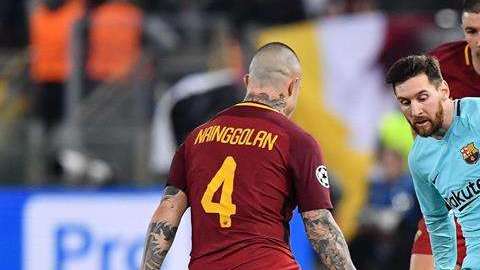 Roma derrotó 3-0 a Barcelona, en los cuartos de vuelta de la Champions League
