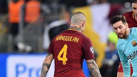 Roma derrotó 3-0 a Barcelona, en los cuartos de vuelta de la Champions League