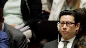 La embajadora de Estados Unidos ante la ONU, Nikki Haley, escucha la ponencia del de Bolivia Sacha Sergio Llorenty Soliz.