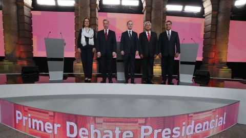 El primer debate presidencial entre candidatos en México fue el domingo pasado.