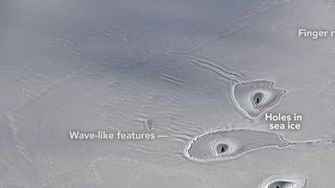 Los misteriosos agujeros en el Ártico.