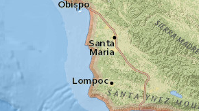El terremoto ha tenido lugar a 36 millas de las Channel Islands a las 12:29 p.m.