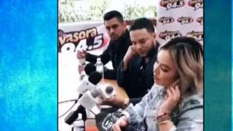 Chiquis Rivera y Lorenzo Méndez estuvieron juntos en una entrevista radial.