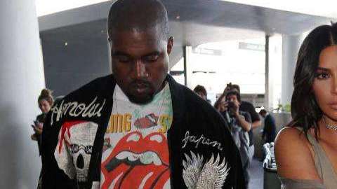 Kim Kardashian y Kanye West.