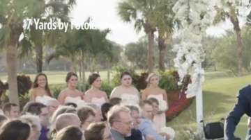 Chris Norton consigue caminar hasta el altar en su boda.