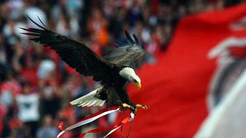 El Águila abandonó al Benfica.  PAUL ELLIS/AFP/GettyImages
