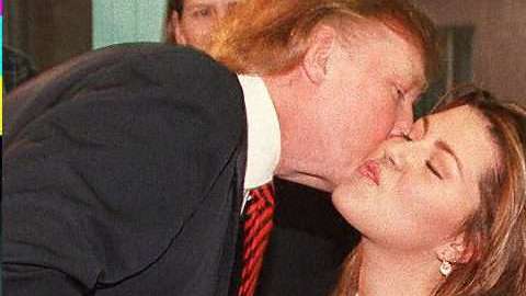 Alicia Machado y Donald Trump.