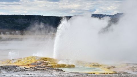 El Parque Nacional de Yellowstone en Wyoming.