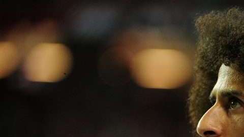Colin Kaepernick con el uniforme de los San Francisco 49ers.