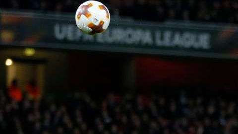 Aaron Ramsey marca por Arsenal.  IAN KINGTON/AFP/Getty Images