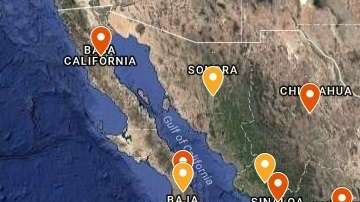 Los cárteles se distribuyen en  20 entidades mexicanas.