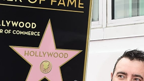 Los integrantes de la banda posaron para las fotos de su estrella del Paseo de la Fama en Hollywood Boulevard, cerca de La Brea Avenue