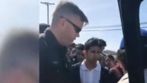 Imágenes de la redadas en la planta procesadora de carnes en Tennessee.