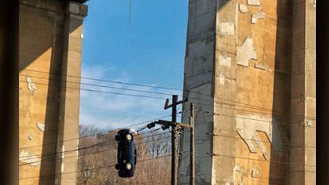 Así apareció el auto.