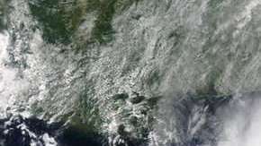 La tormenta Alberto vista desde el espacio.