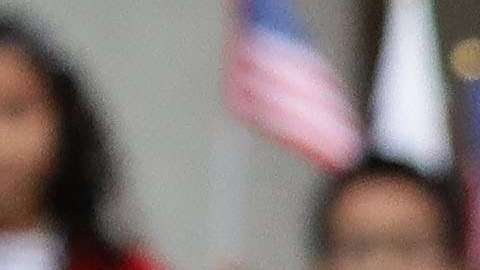 Moon Jae-in (d) y Donald Trump.