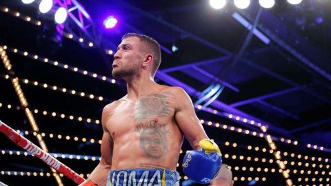 Lomachenko celebra su triunfo. EFE