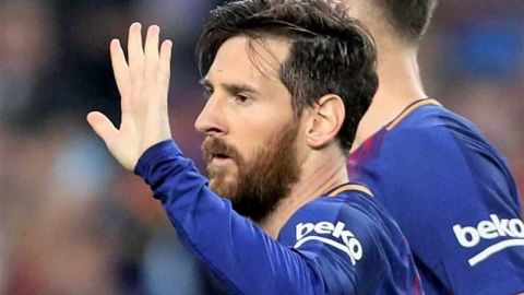 Toda una época en el FC Barcelona: Lionel Messi casi tiene su quinto Pichichi. (Foto: EFE/Toni Albir)