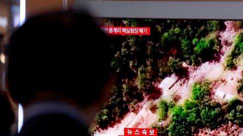 Destrucción de base nuclear en Corea del Norte.