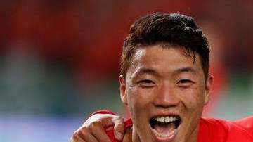 Moon Seonmin celebra su gol ante Honduras en partido amistoso celebrado en Daegu este lunes. (Foto: EFE/ Jeon Heon-kyun)