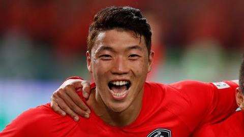 Moon Seonmin celebra su gol ante Honduras en partido amistoso celebrado en Daegu este lunes. (Foto: EFE/ Jeon Heon-kyun)