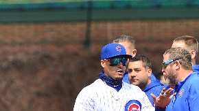Javier Báez será papá esta temporada y su bate y guante están encendidos con los Cachorros.  (Javier Quiroz / La Raza)
