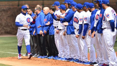 Javier Báez será papá esta temporada y su bate y guante están encendidos con los Cachorros.  (Javier Quiroz / La Raza)