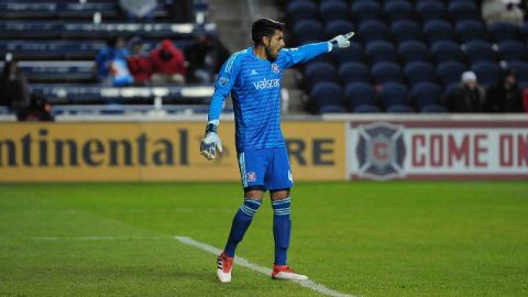 Richard Sánchez, portero del Chicago Fire, en la boleta para el Juego de Estrellas de la MLS. (Javier Quiroz / La Raza)