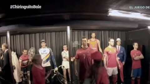 Gareth Bale se hizo pasar por una estatua en el Museo de Cera de Madrid