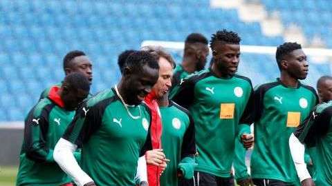Selección Senegal. CHARLY TRIBALLEAU/AFP/Getty Images