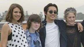 Miembros del elenco de "The Walking Dead".