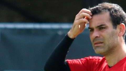 Rafael Márquez en un entrenamiento del Atlas, que por estos días andan de vacaciones. (Foto: Imago7/ Sandra Bautista)