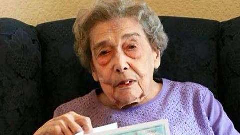 Madelin Dye tiene 106 años y goza de excelente estado de salud.