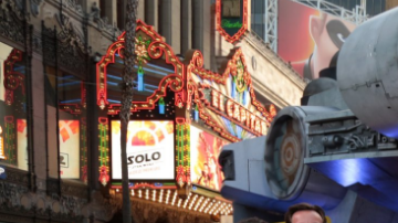 Una réplica del Halcón Milenario dio potencia al evento.