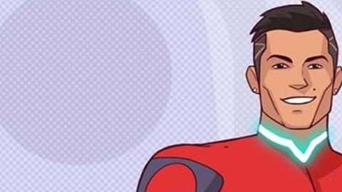 Cristiano Ronaldo en su primera aparición como personaje animado.