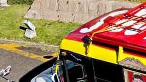 'La Bendición', el camión en el que llegarán cinco mexicanos y un canadiense a Rusia 2018.